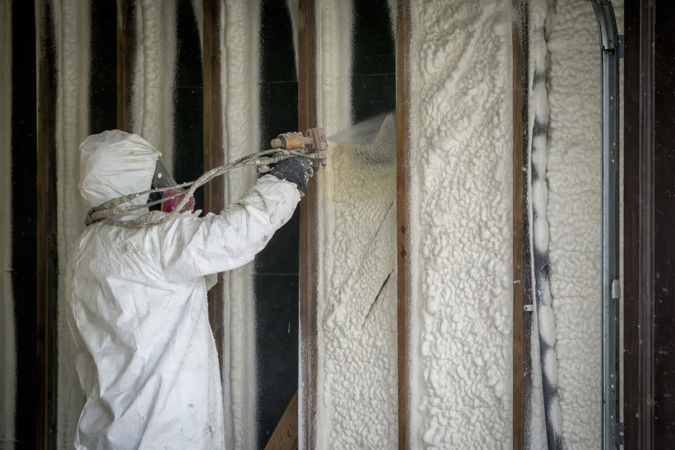 Spray foam insulation
